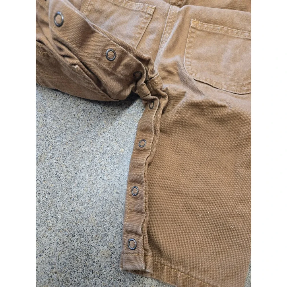 Carhartt Canvas Duck Bib‎ Workwear Overalls Brown 6M